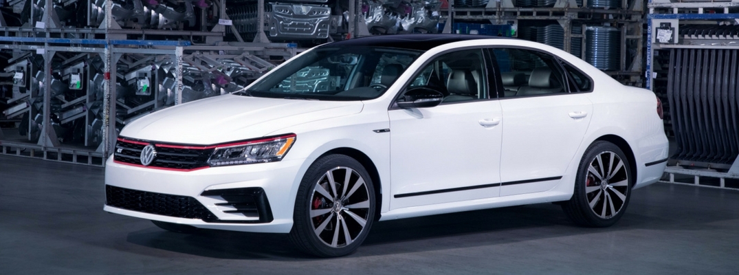 2018 VW Passat GT Diagonal View of Pure White Exterior