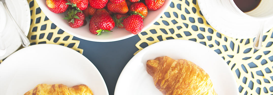 Brunch Items on a Table for Mom's Day