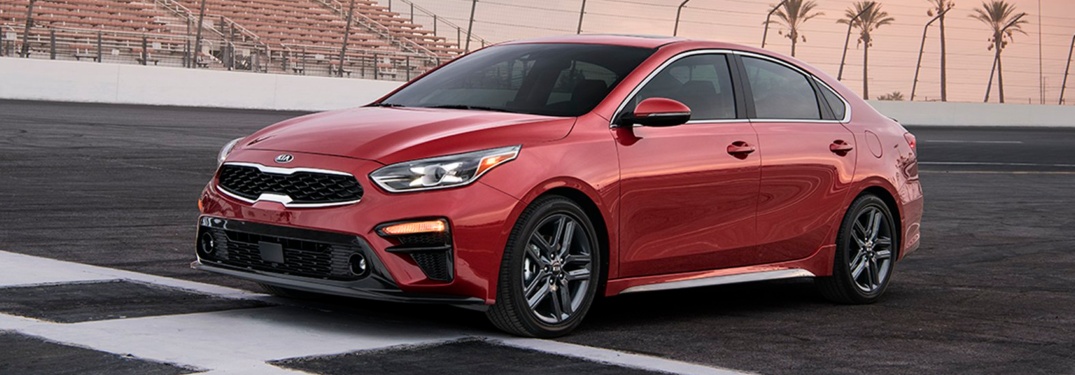 red 2019 Kia Forte front side view