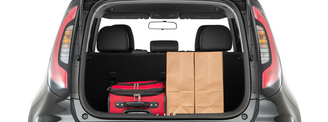 2018 Kia Soul Lifgate Up with Cargo in Rear
