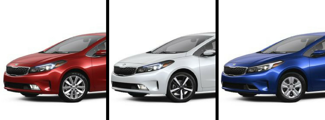 2018 Kia Forte in Red, White, and Blue Paint Colors