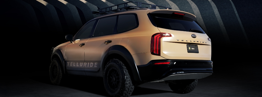 2020 Kia Telluride Rear View of Desert Drifter Model