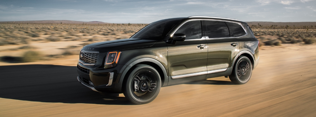2020 Kia Telluride Side View of Brown Exterior