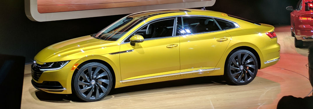 Side profile of the 2019 VW Arteon