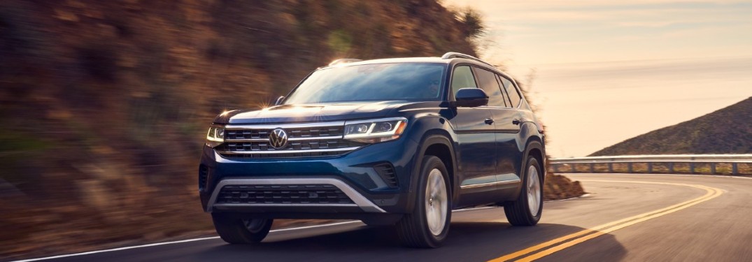 2021 Volkswagen Atlas driving on a road