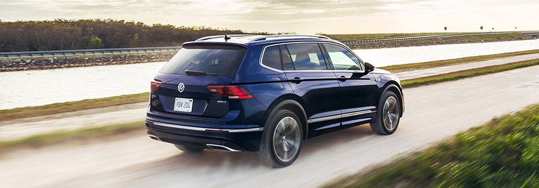 2021 Volkswagen Tiguan driving on a road