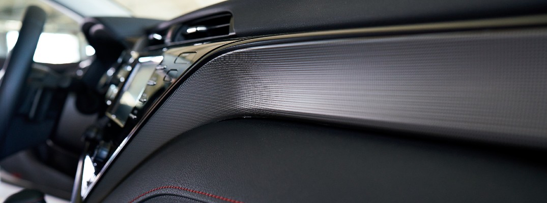 A photo of the dashboard material used in the 2020 Toyota Avalon TRD.