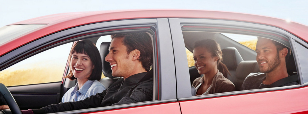 2019 Toyota Corolla Side View of Car Filled with Happy People
