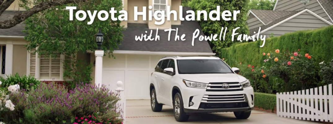 Screenshot from 2018 Toyota Highlander Commerical with the Powell Family