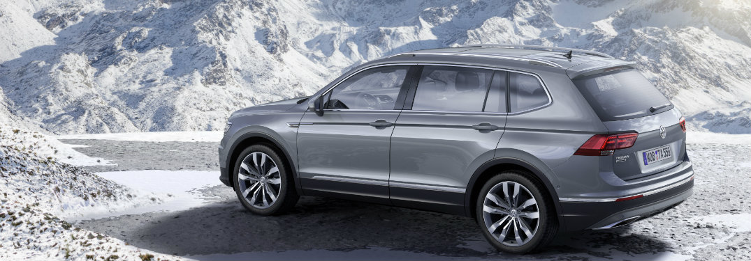 2018 Volkswagen Tiguan parked on a mountain road