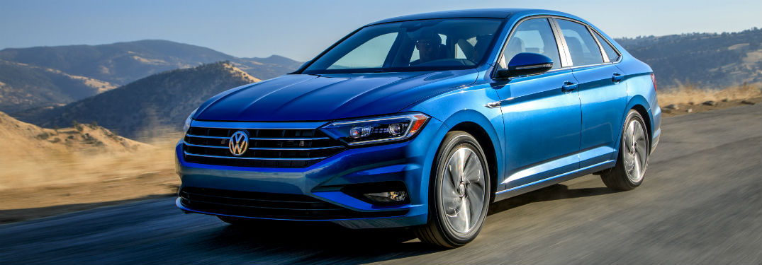 2019 VW Jetta front fascia driver side driving on street