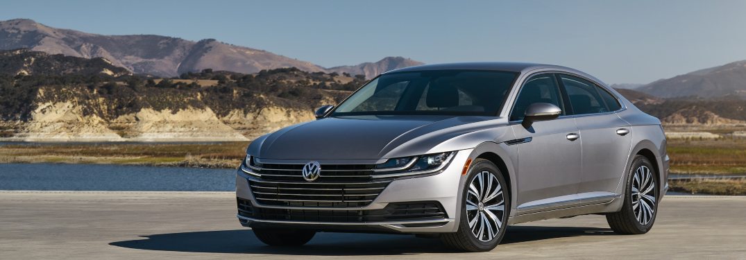 2019 Volkswagen Arteon parked in a parking lot by a river