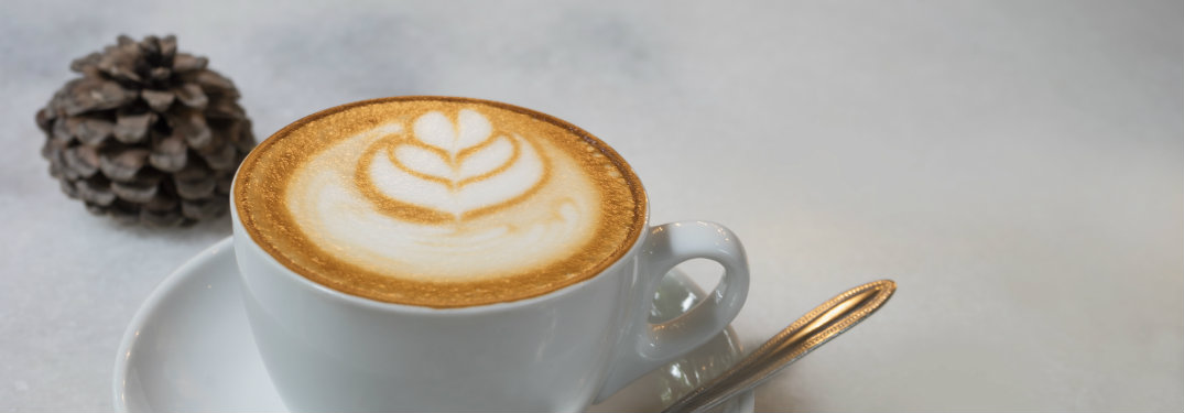 Coffee cup on a white table