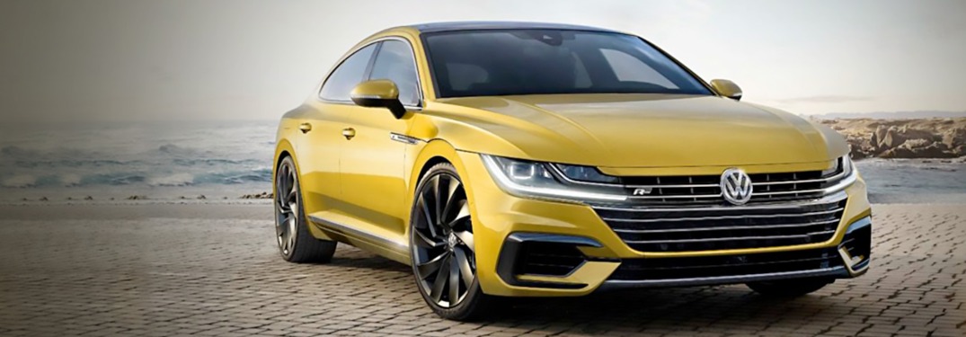2019 Volkswagen Arteon parked on a beach