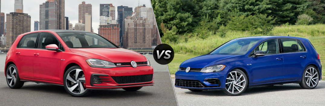 2018 Volkswagen Golf GTI vs 2018 Volkswagen Golf R