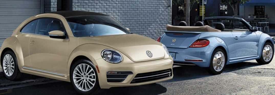 2019 Volkswagen Beetles parked together