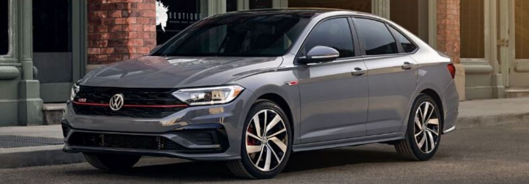2020 Volkswagen Jetta GLI parked outside in gray