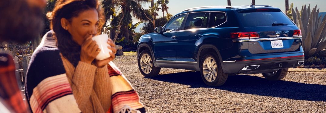 2021 Volkswagen Atlas parked on the sand