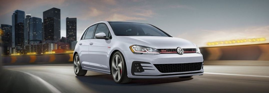 2020 Volkswagen Golf GTI driving front view