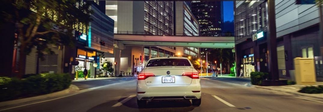 2021 Volkswagen Jetta driving rear view