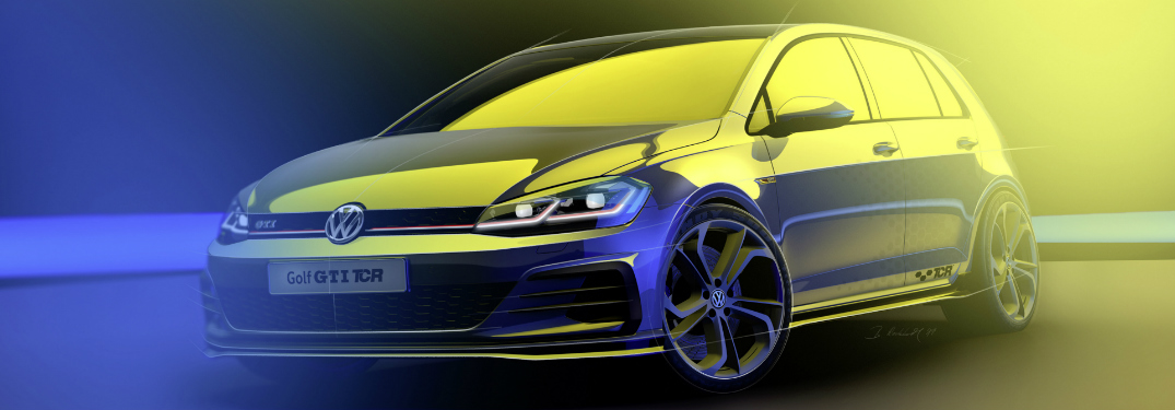 Front View of Grey Volkswagen Golf GTI TCR