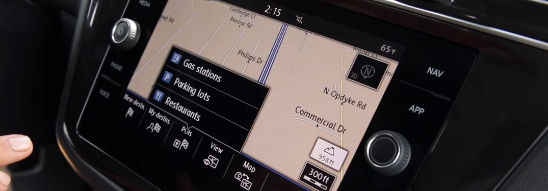 Points of Interest on the Volkswagen Navigation System