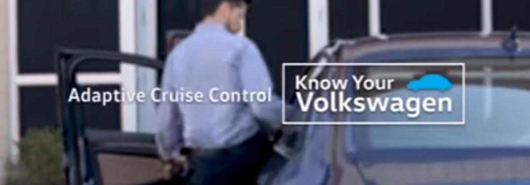 Adaptive Cruise Control Know Your Volkswagen Title and a Man Entering a Volkswagen Jetta