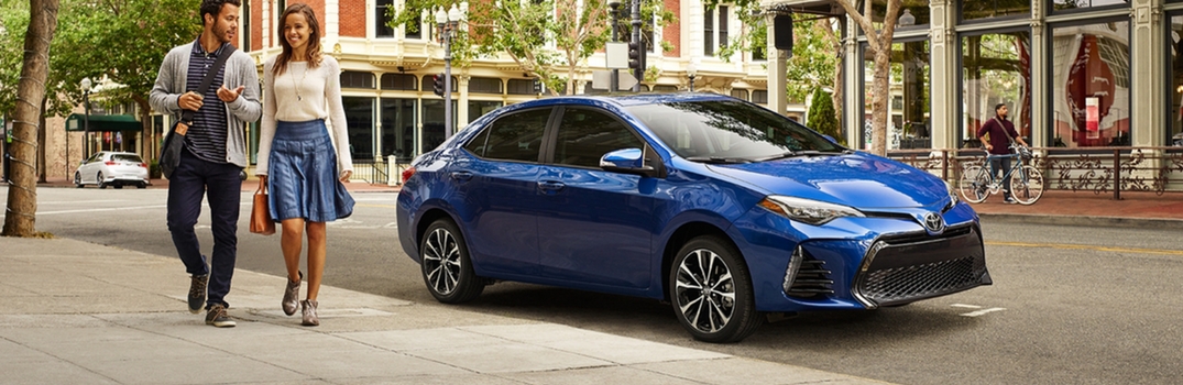 2018 Toyota Corolla parked outside.