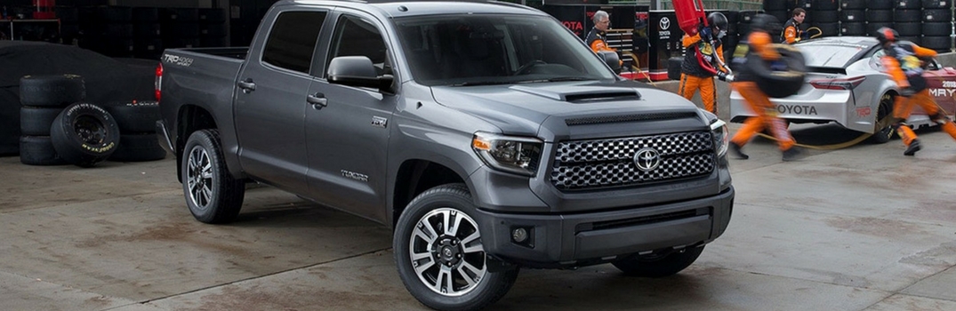 2018 Toyota Tundra parked in a warehouse.