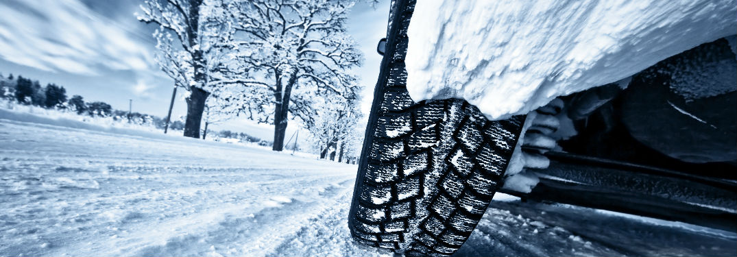 Tire in the snow