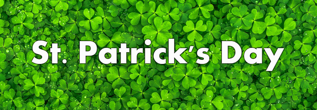 Clover's with St. Patrick's Day on them