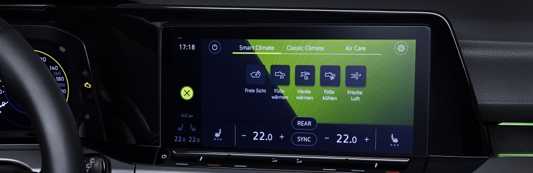 Intelligent Climate Control in new Golf