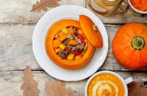 stew in a pumpkin