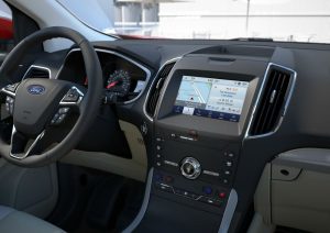 front interior of a 2020 Ford Edge