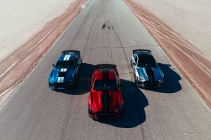 three 2020 Ford Mustang models