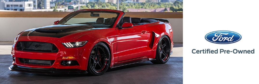 red certified pre-owned Ford Mustang