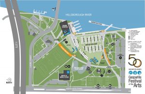 Gasparilla Festival of the Arts site map
