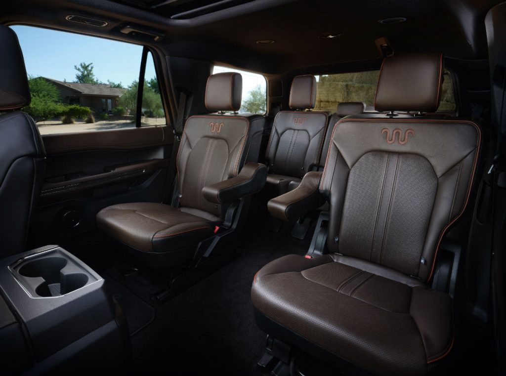 rear interior of a 2020 Ford Expedition