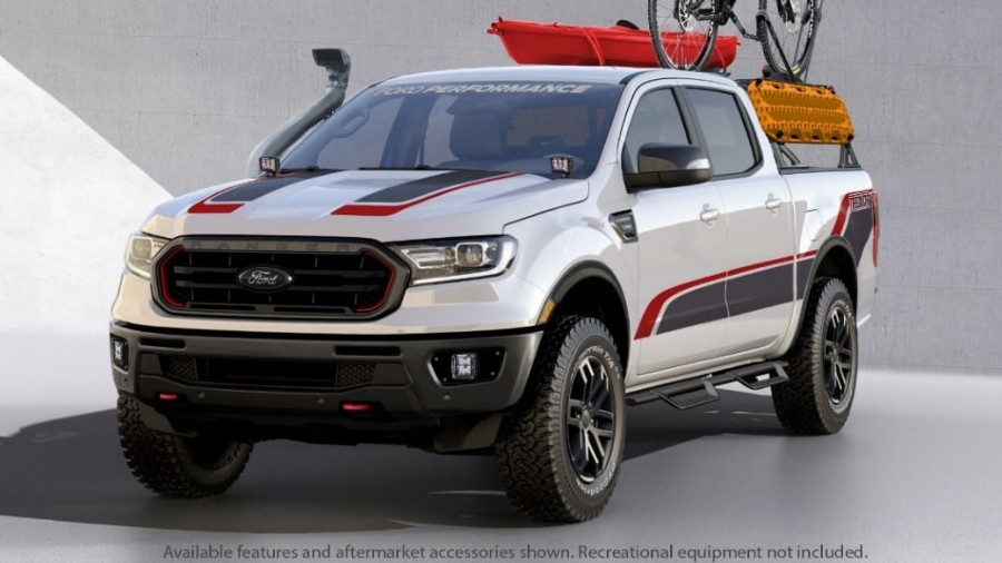 front view of a Ford Ranger XLT Tremor SuperCrew