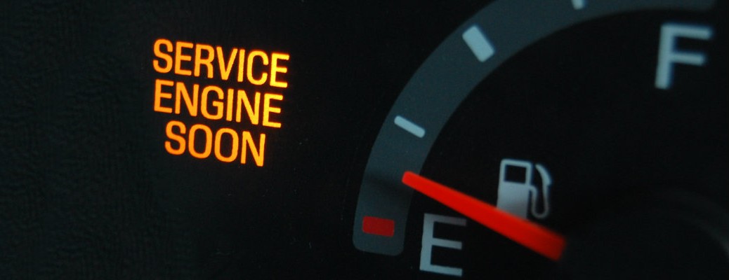 Service engine light on in the dashboard