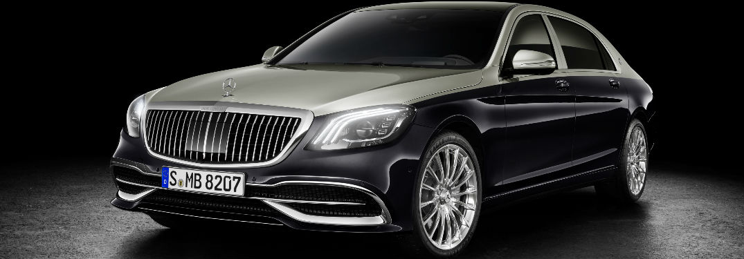 Black 2018 Mercedes-Maybach Exterior on a Black Background
