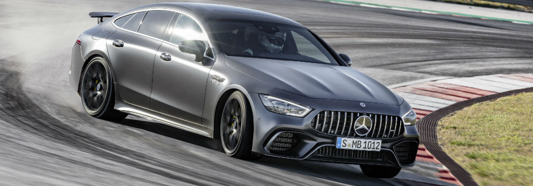 2019 AMG GT Coupe on a racetrack