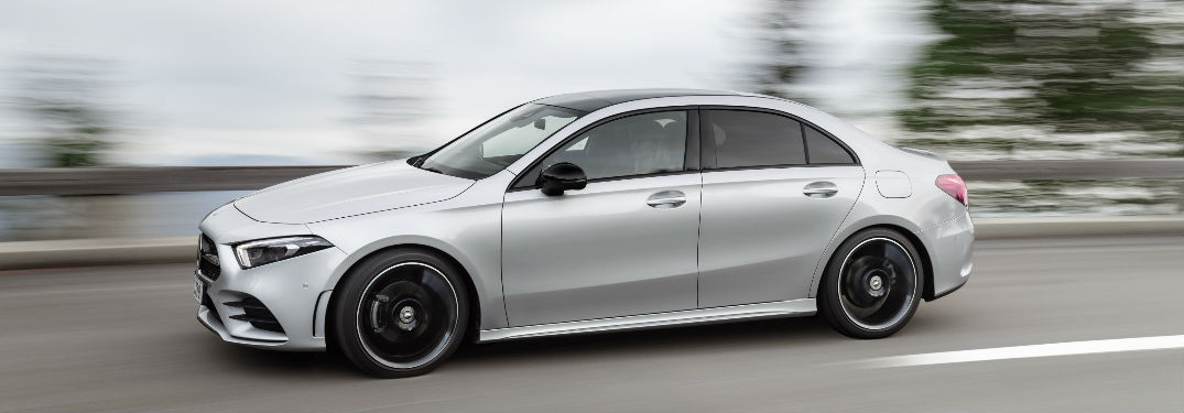 2019 A-Class in Silver - Side View