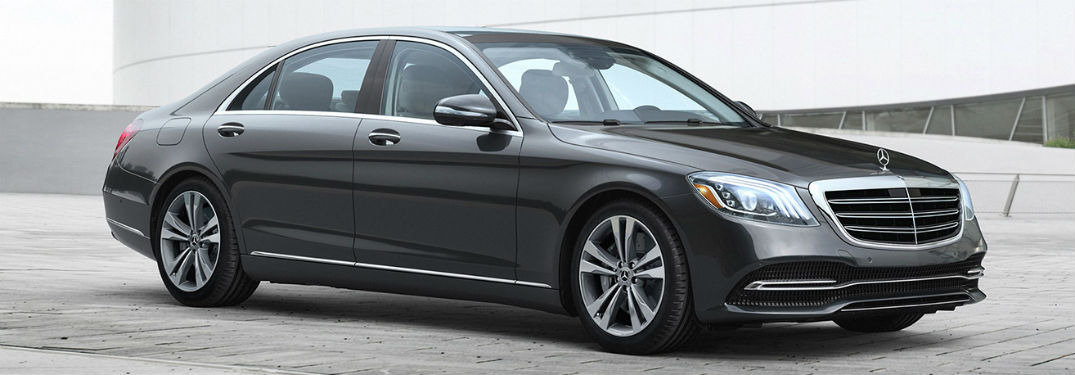 2019 MB S-Class exterior front fascia and passenger side