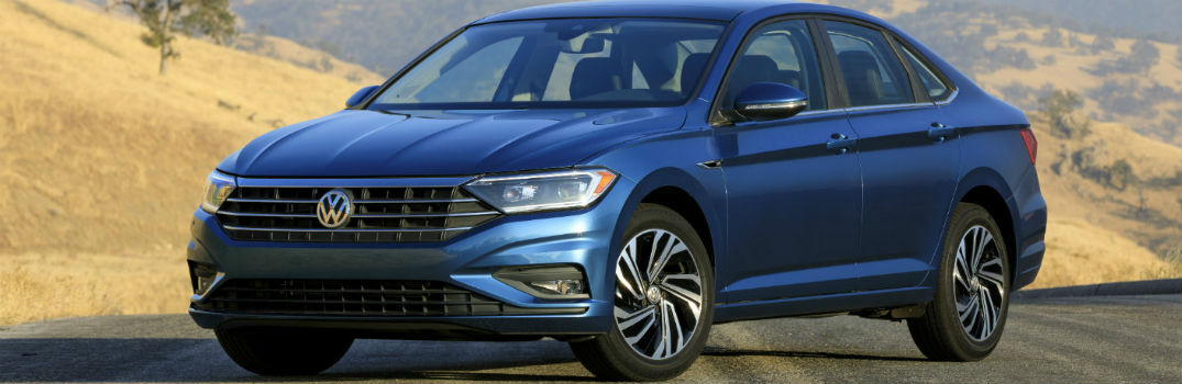 2019 VW Jetta on the road