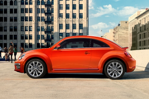 2019 Beetle parked in a parking garage