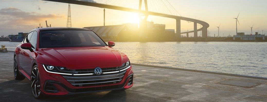 Volkswagen car in a port
