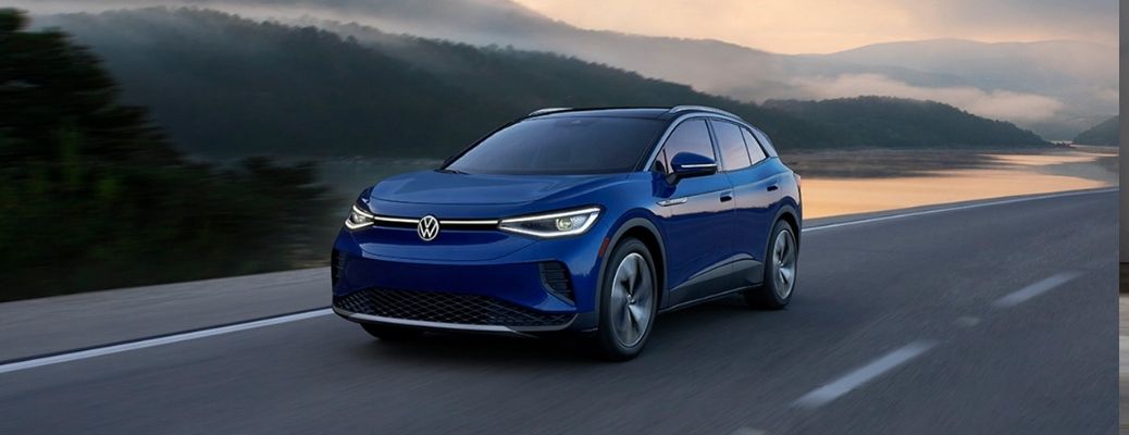 2021 Volkswagen ID.4 on the road