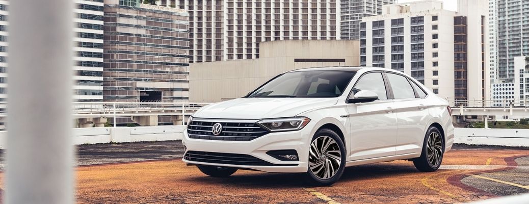 2021 Volkswagen Jetta parked in a city