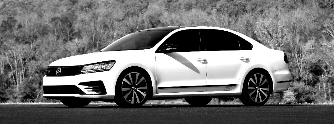 Black and white image of the 2018 Volkswagen Passat